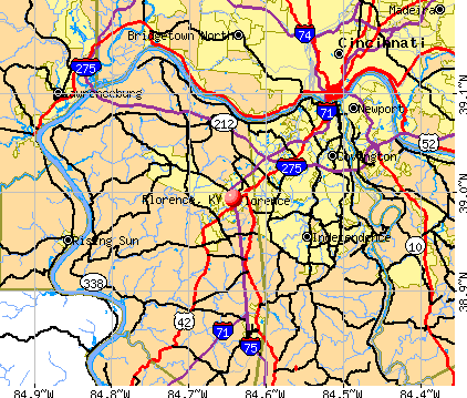 Florence, KY map