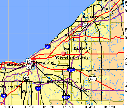 South Euclid, OH map