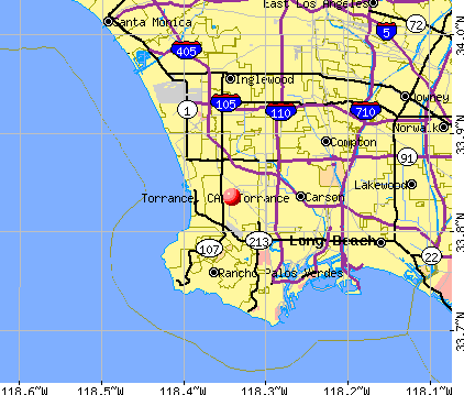 Torrance, CA map
