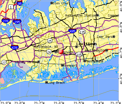 Uniondale, NY map