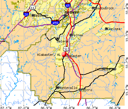 Alabaster, AL map