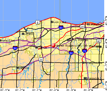 North Ridgeville, OH map