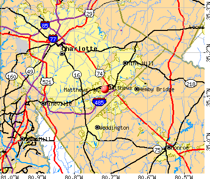 Matthews Nc Zip Code Map Matthews, North Carolina (Nc 28105) Profile: Population, Maps, Real Estate,  Averages, Homes, Statistics, Relocation, Travel, Jobs, Hospitals, Schools,  Crime, Moving, Houses, News, Sex Offenders