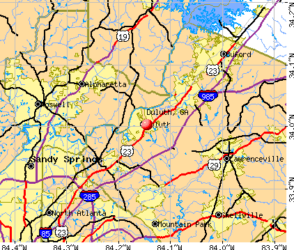 Duluth, GA map