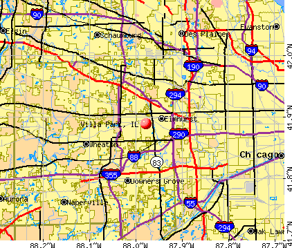 Villa Park, IL map