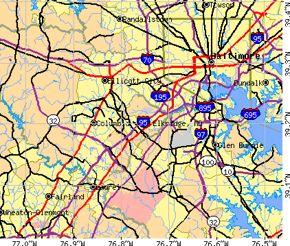 Elkridge, MD map