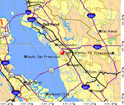 San Lorenzo, CA map