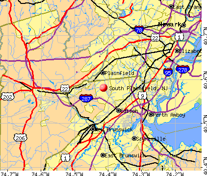 South Plainfield, NJ map