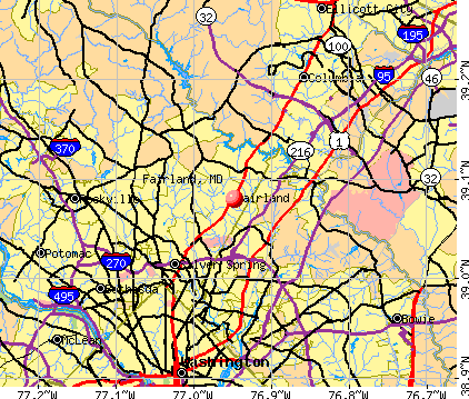 Fairland, MD map