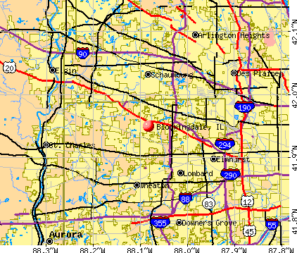 Bloomingdale, IL map