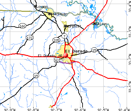 El Dorado, AR map