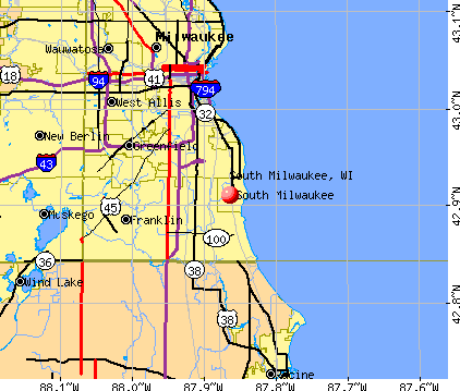 South Milwaukee, WI map