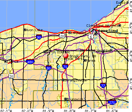 Brook Park, OH map