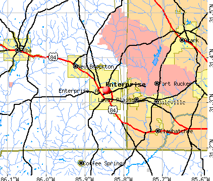 Enterprise, AL map