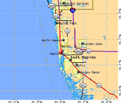 Naples, FL map