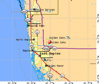 Golden Gate, FL map
