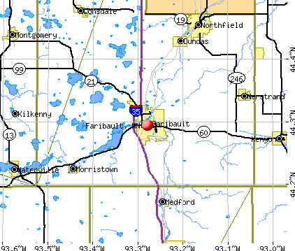 Faribault, MN map