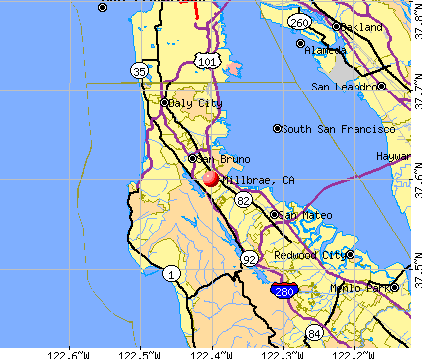 Millbrae, CA map