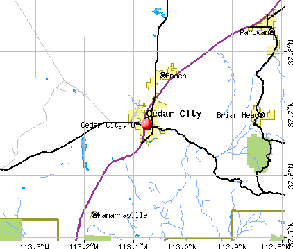 Cedar City, UT map