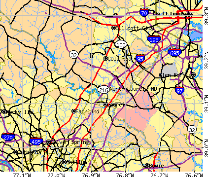 North Laurel, MD map