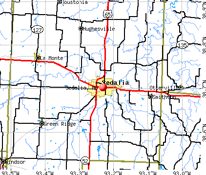 Sedalia, MO map