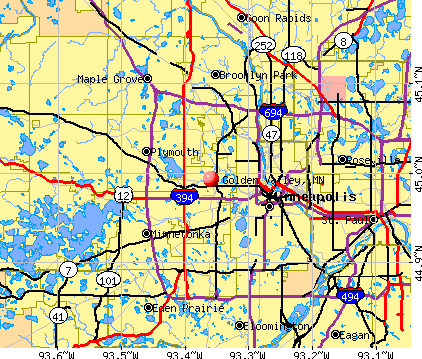 Golden Valley, MN map