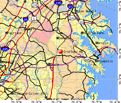 Crofton, MD map
