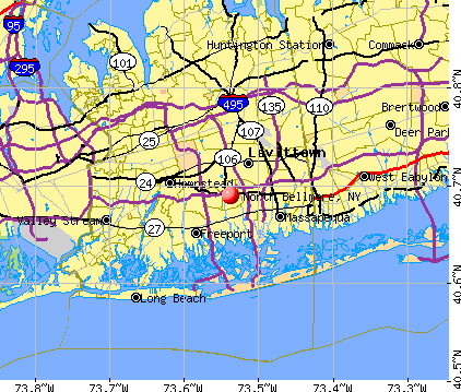 North Bellmore, NY map