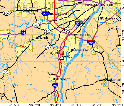 Arnold, MO map