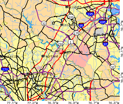 Laurel, MD map