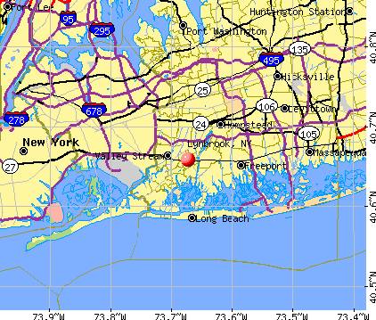 Lynbrook, NY map