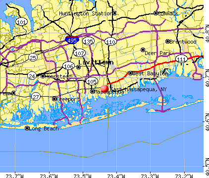 East Massapequa, NY map