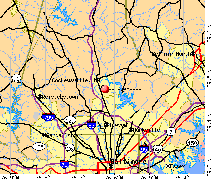 Cockeysville, MD map