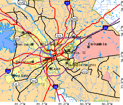 Columbia South Carolina Sc Profile Population Maps Real