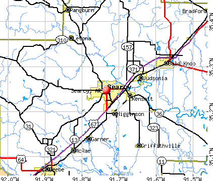Searcy, AR map