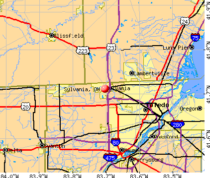 Sylvania, OH map