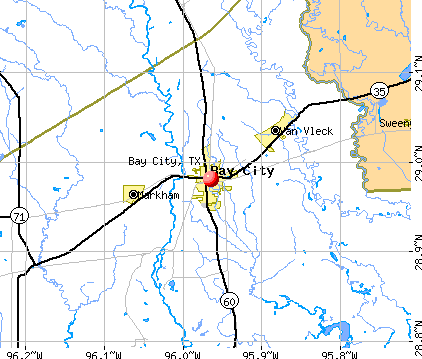 Bay City, TX map