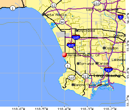 Hermosa Beach California Ca 90254 Profile Population Maps