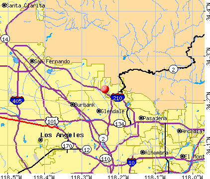 La Crescenta-Montrose, CA map