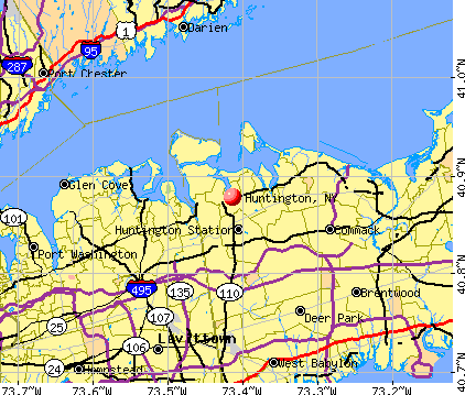 Huntington, NY map