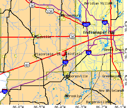 Plainfield, IN map