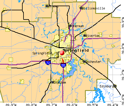 Springfield, IL map