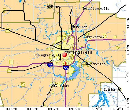 Map Of Springfield Il Map Of Springfield Illinois