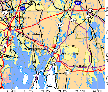 Somerset, MA map