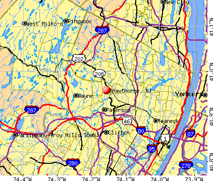 Hawthorne, NJ map