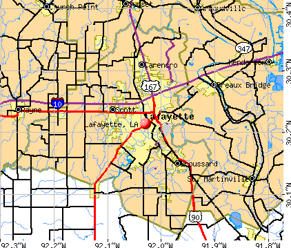 Lafyette La Zip Codes