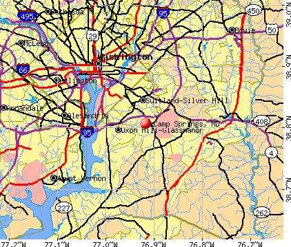 Camp Springs, MD map
