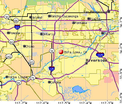 Mira Loma, CA map