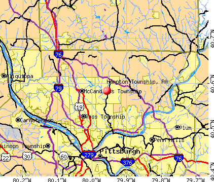 Hampton Township, PA map