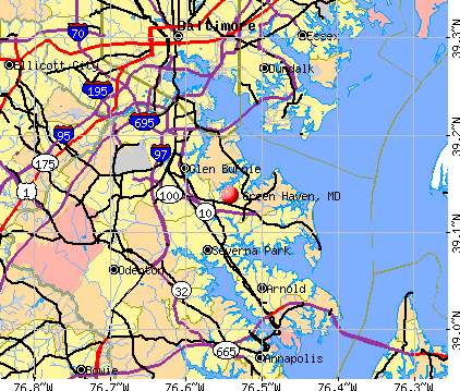 Green Haven, MD map
